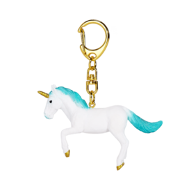 Unicorn Keychain Rearing Turquoise