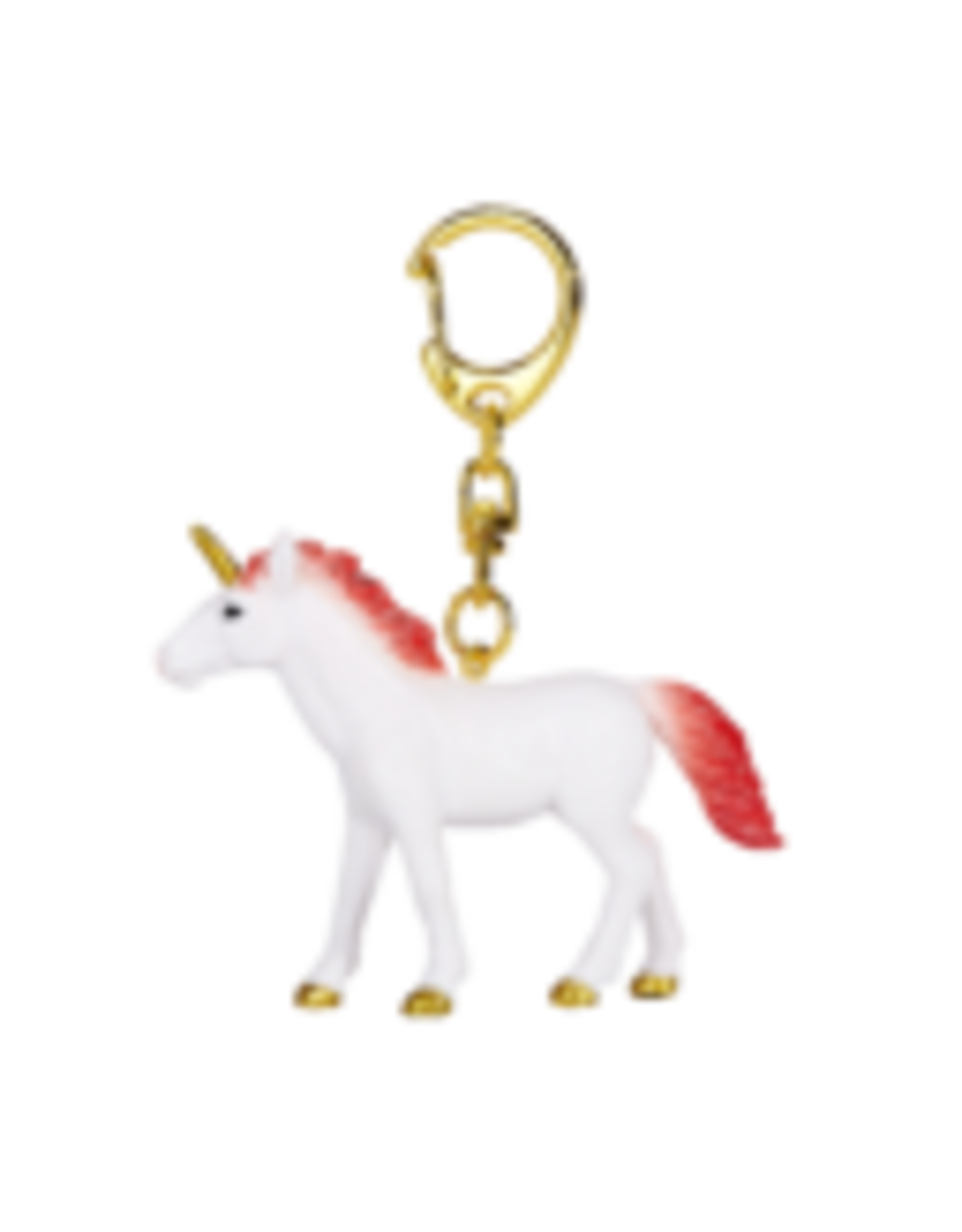 Unicorn Keychain Standing Red