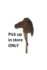37"Dark Brown Giddy Up Pony Stick Horse