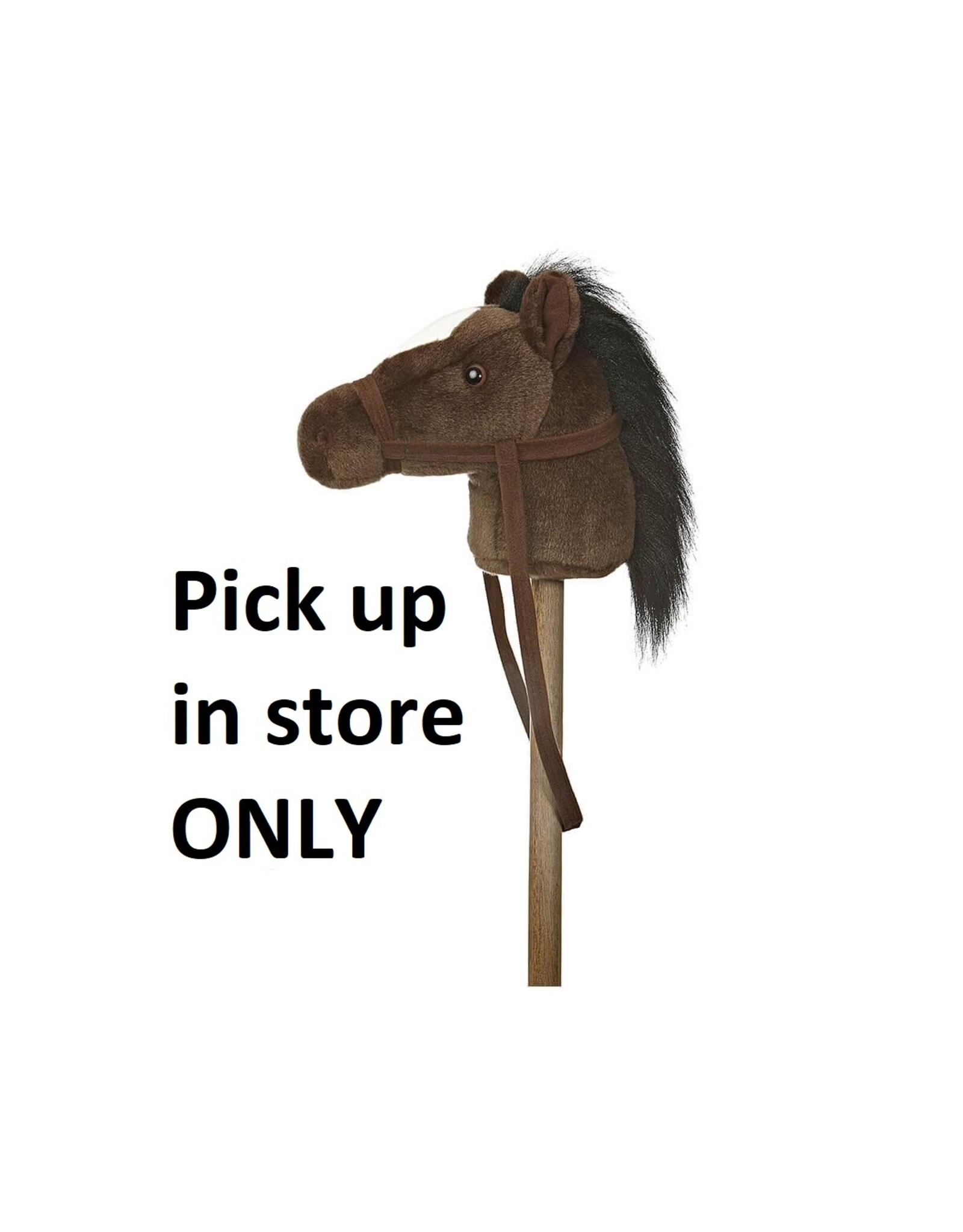 37"Dark Brown Giddy Up Pony Stick Horse