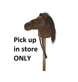 37"Dark Brown Giddy Up Pony Stick Horse