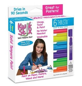 Kwik Stix Tempera Paint Thin Neon 6 Color Sets