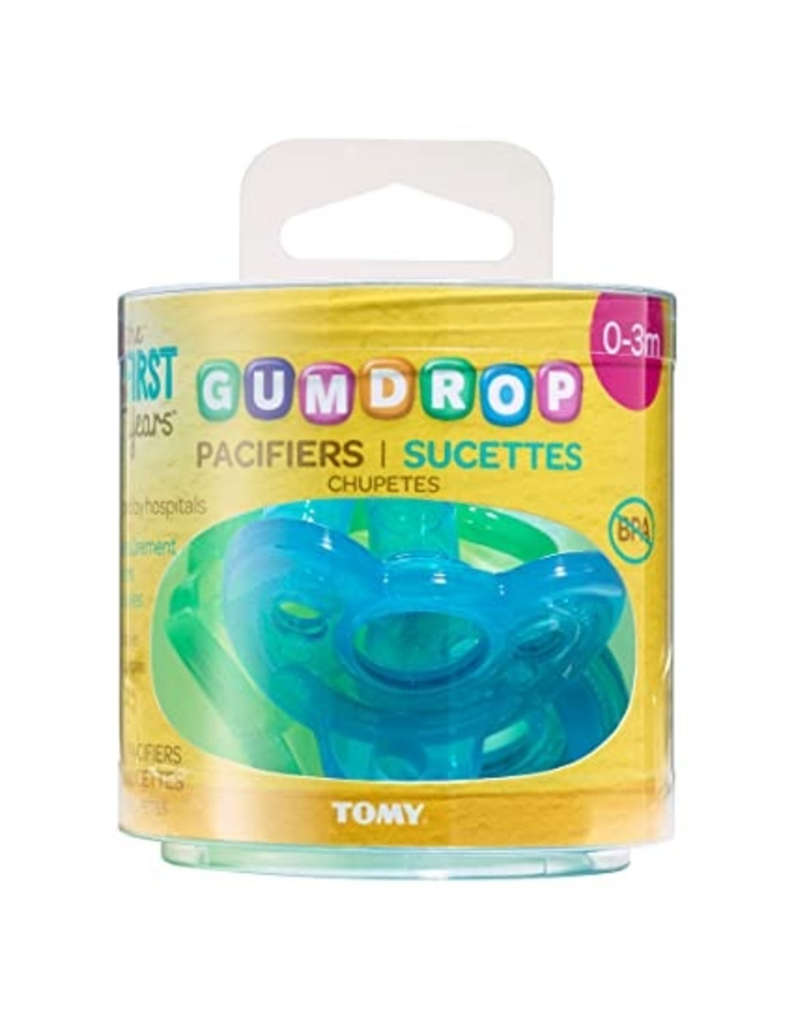 Gum Drop Pacifiers 5 pack Blue Green