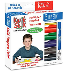 Kwik Stix Tempera Paint Thin Primary 6 Color Set