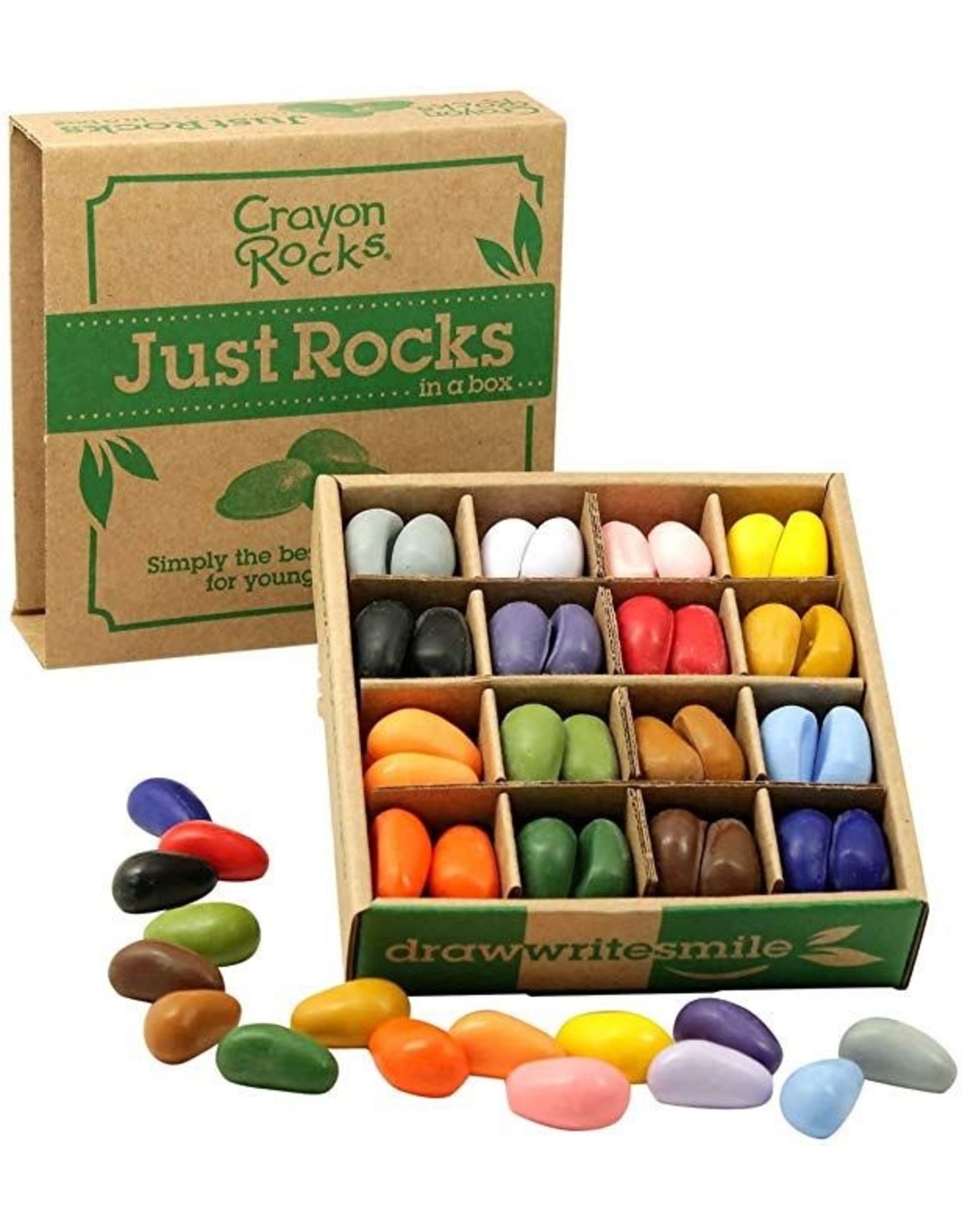 Just Rocks in a Box 64 count 16 Colors