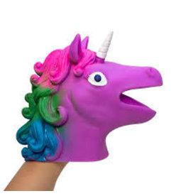 6.7" Unicorn Hand Puppet Purple
