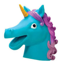 6.7" Unicorn Hand Puppet Blue