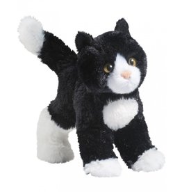 8" Snippy Black and White Cat