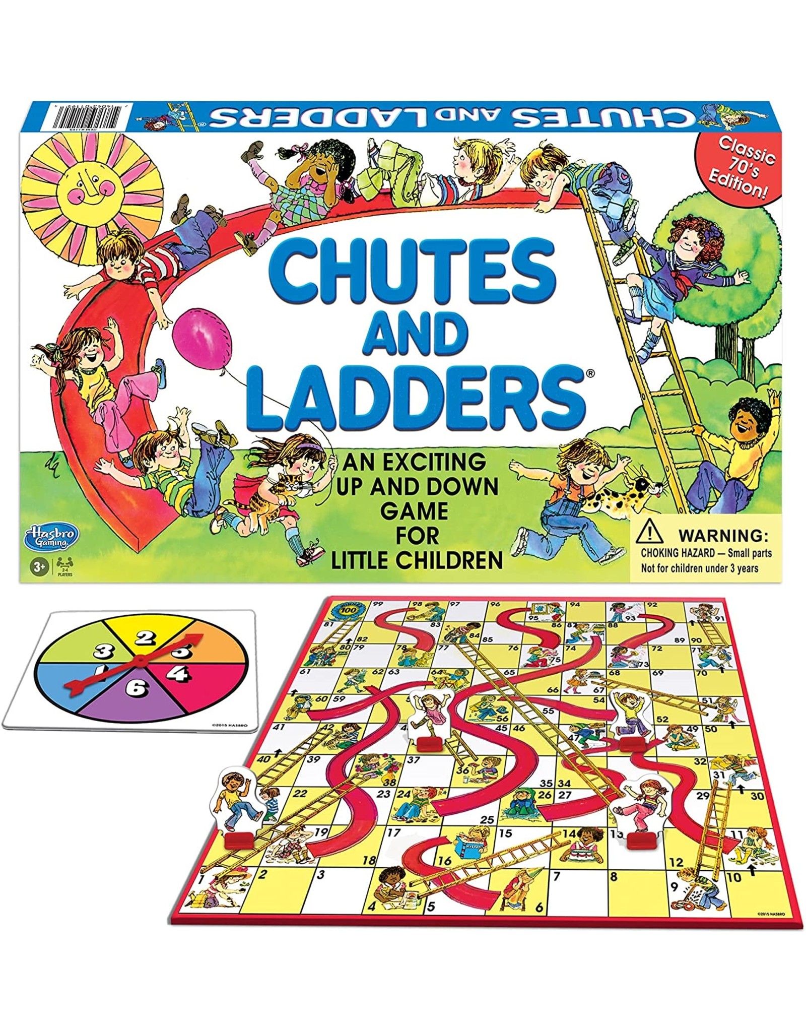 Chutes and Ladders Classic Edition (1/4 fold board)