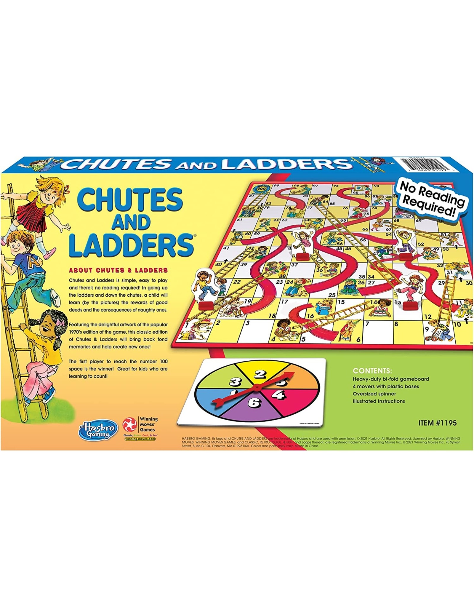 Chutes and Ladders Classic Edition (1/4 fold board)