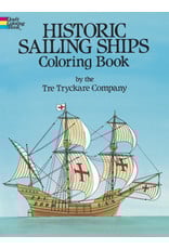 Historic Sailing Ships Coloring Book - Tre Tryckare