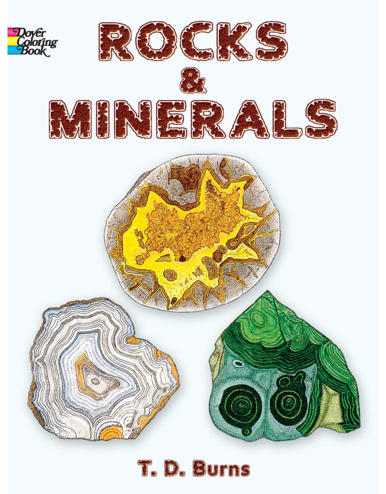 Rocks and Minerals Coloring Book - T. D. Burns