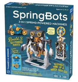SpringBots: 3-in-1 Spring-Powered Machines