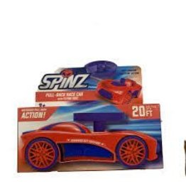 Spinz Pull Back Race Car Red with Blue