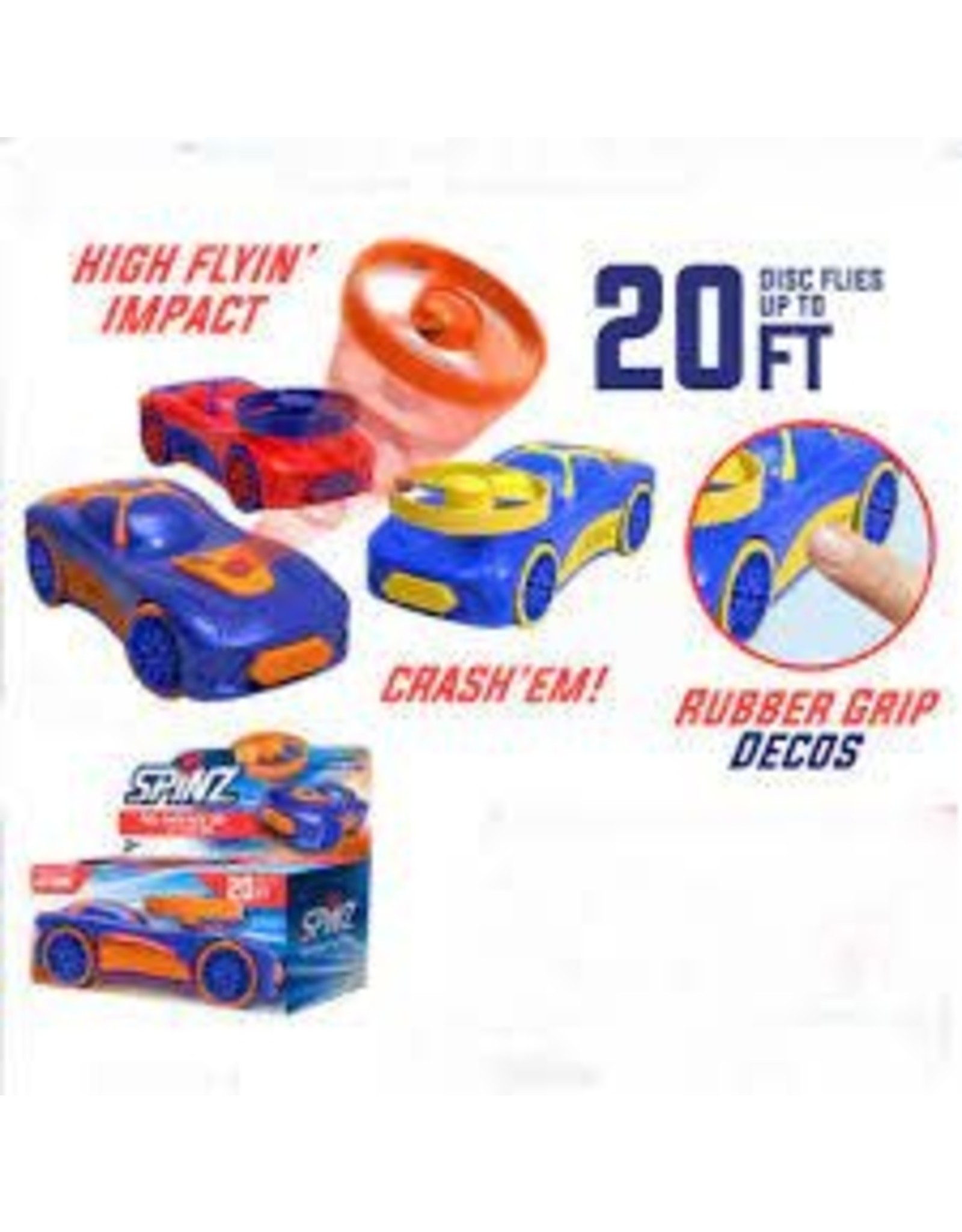 Spinz Pull Back Race Car Red with Blue