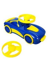 Spinz Pull Back Race Car Blue with Yellow