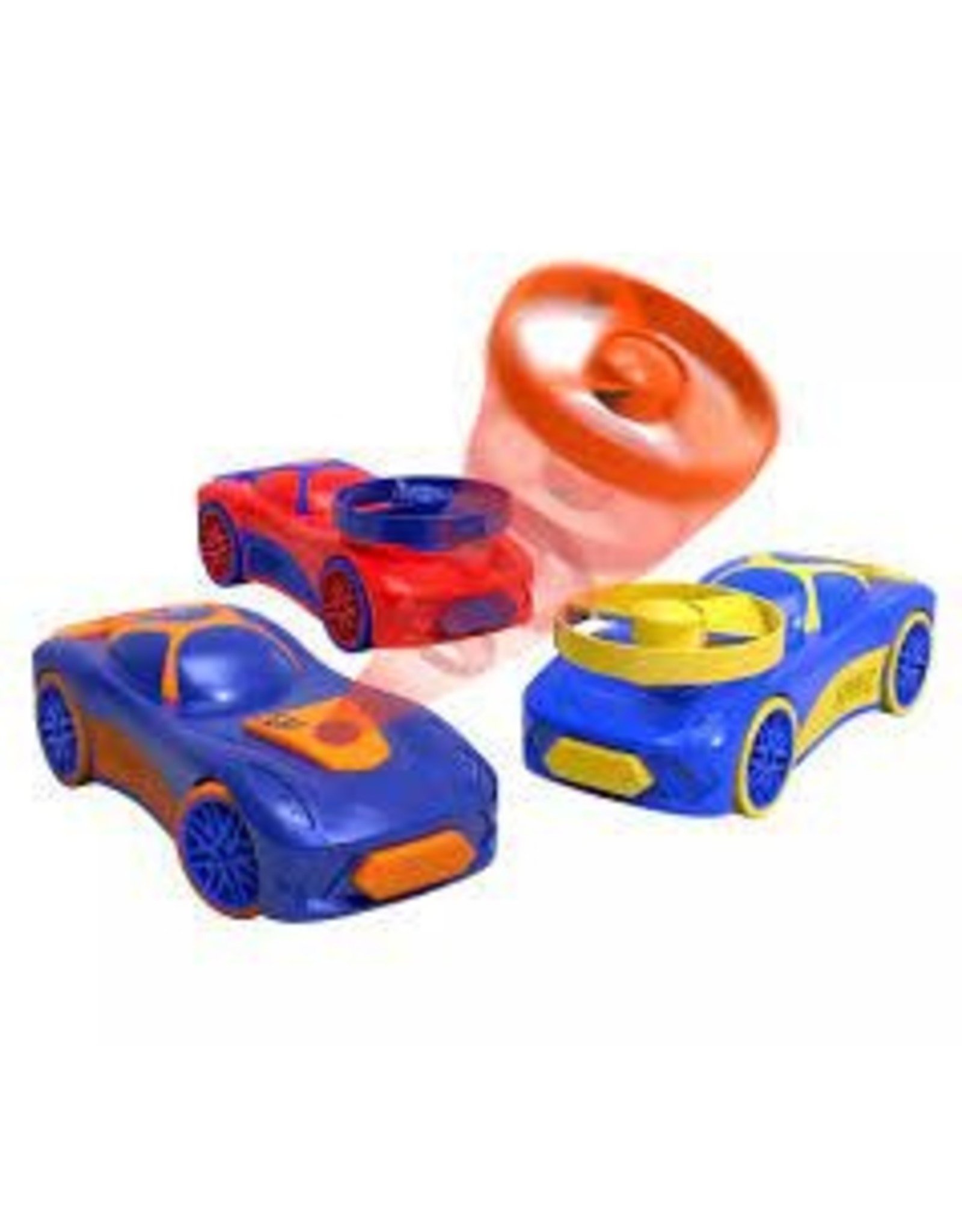 Spinz Pull Back Race Car Blue with Yellow