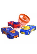 Spinz Pull Back Race Car Blue with Orange