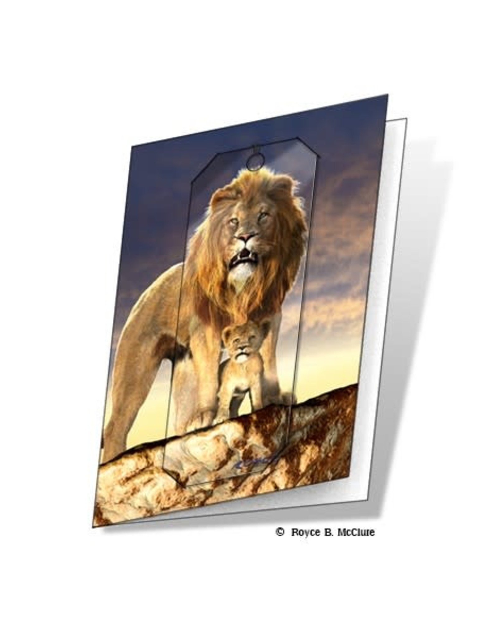 Lion Card and 3D Bookmark