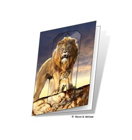 Lion Card and 3D Bookmark