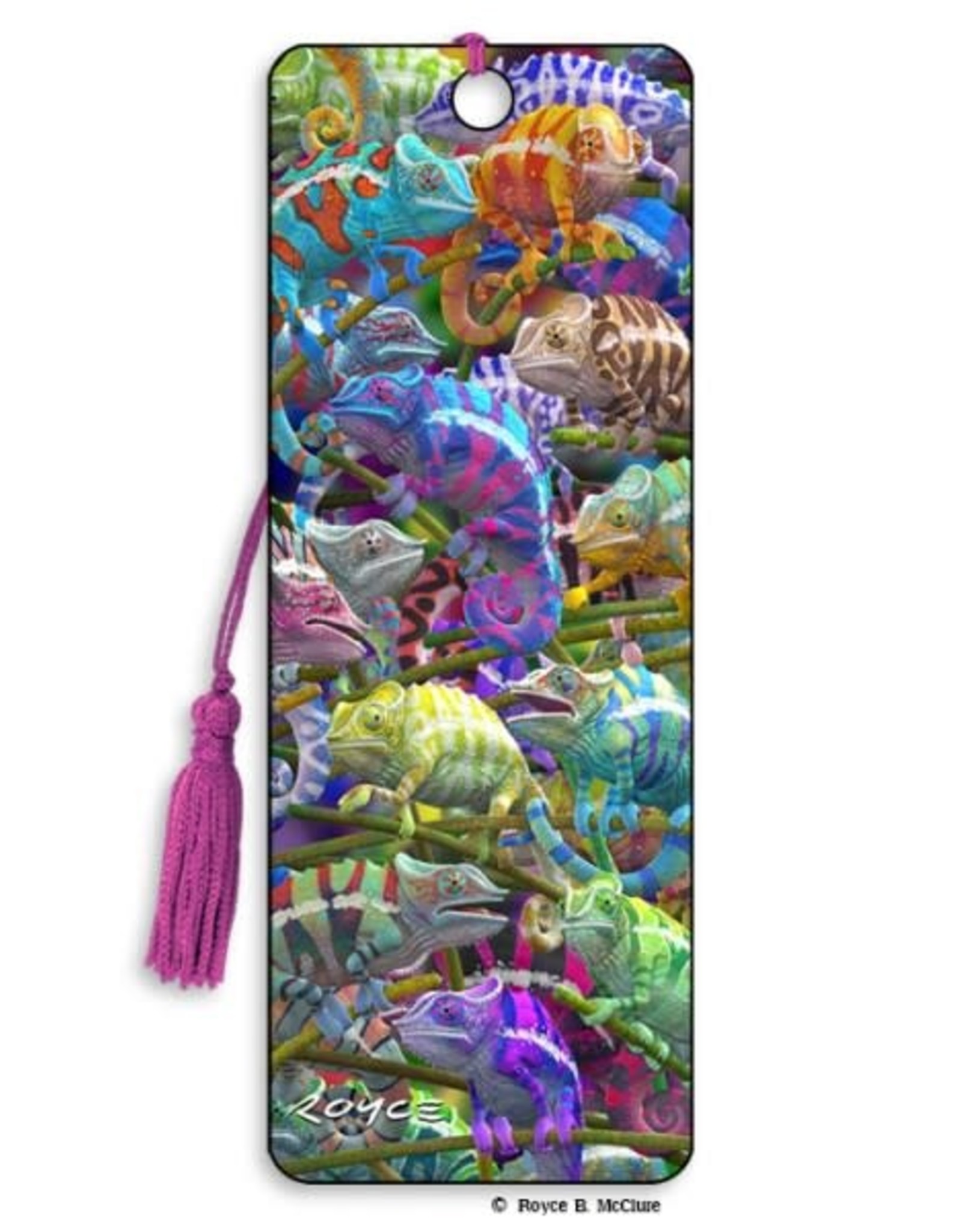 Chameleon  Card and 3D Bookmark