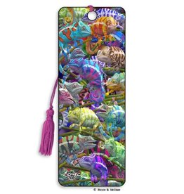 Chameleon  Card and 3D Bookmark