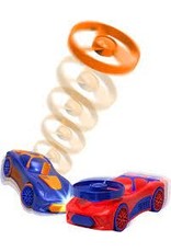 Spinz Pull Back Race Car Set Red Blue VS Blue Yellow