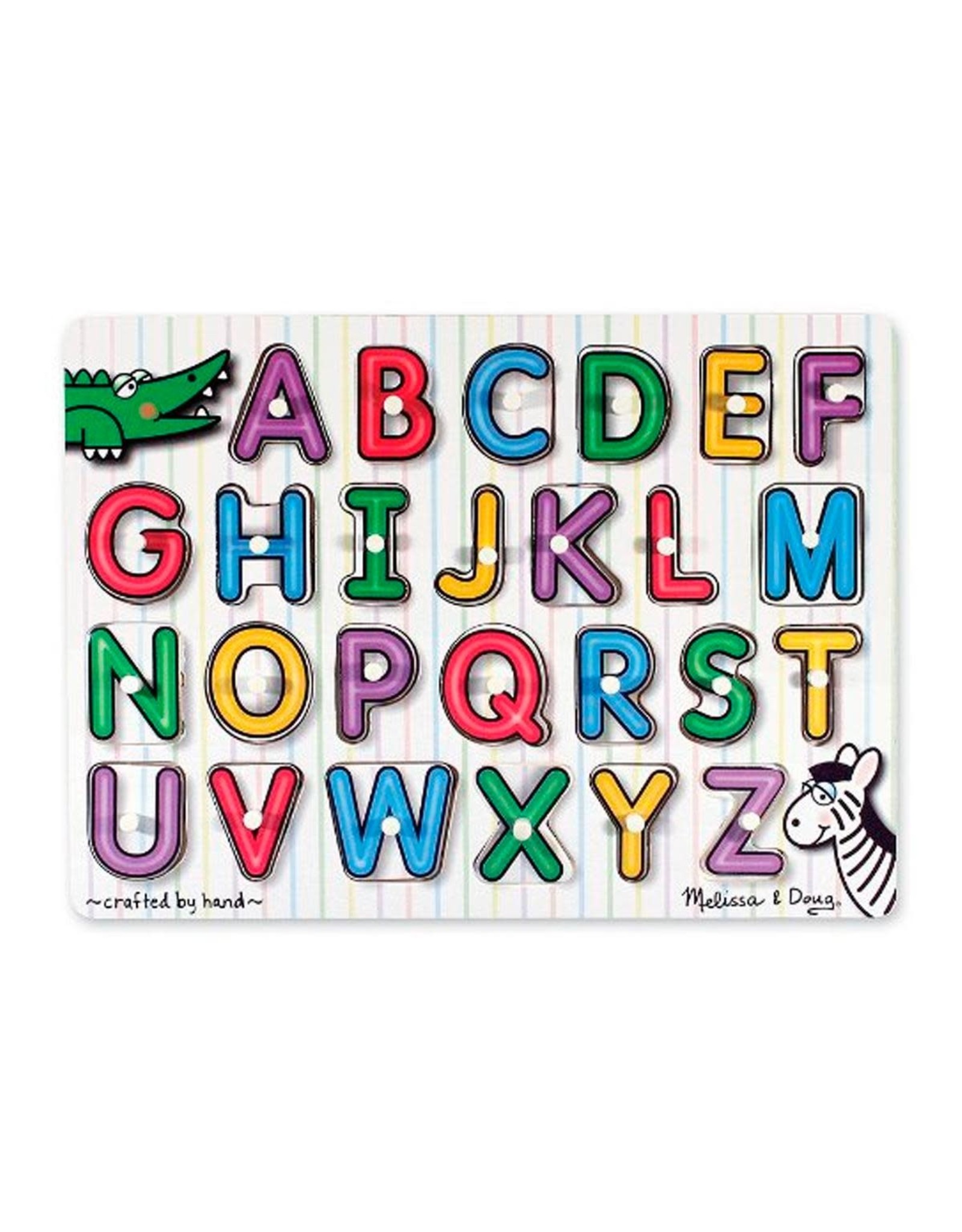 Lift and See Peg Puzzle Alphabet