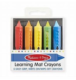 Learning Mat Crayons 5 Colors