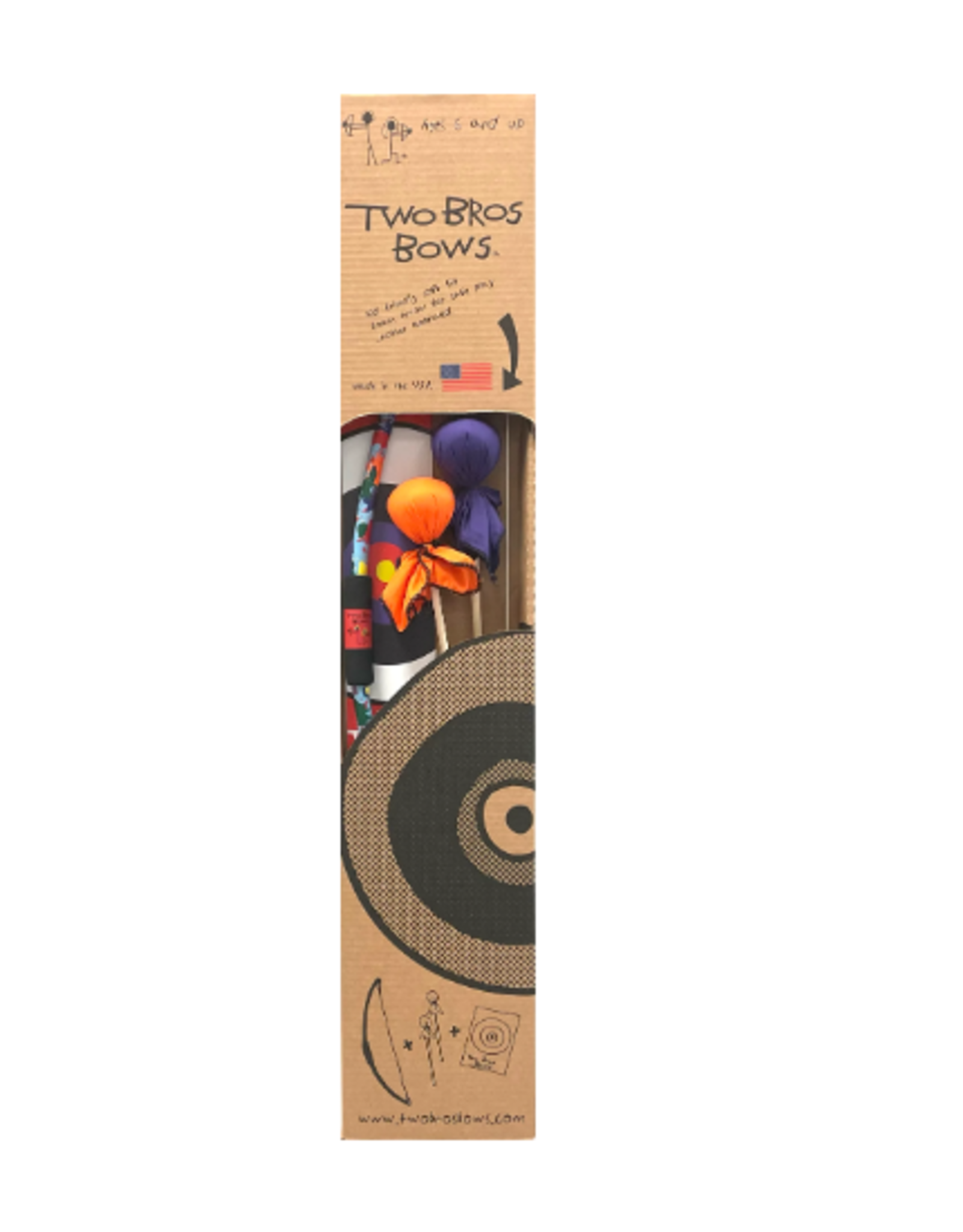 Paint Splatter Bow, 2 Arrows and Small Bullseye