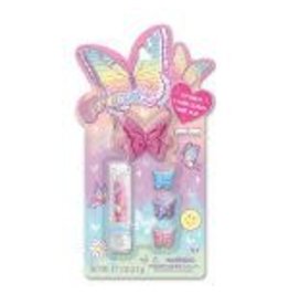 Trendz Lip Balm & Hair Clips Set - Tie Dye Butterfly
