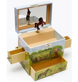 Horse Ranch Musical Jewelry Box