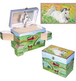 Hide Away Horse Musical Jewelry Box