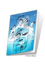 Iceberg Penguin 3D gift card