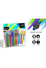 anker 20pc Assorted Paint Brush Set