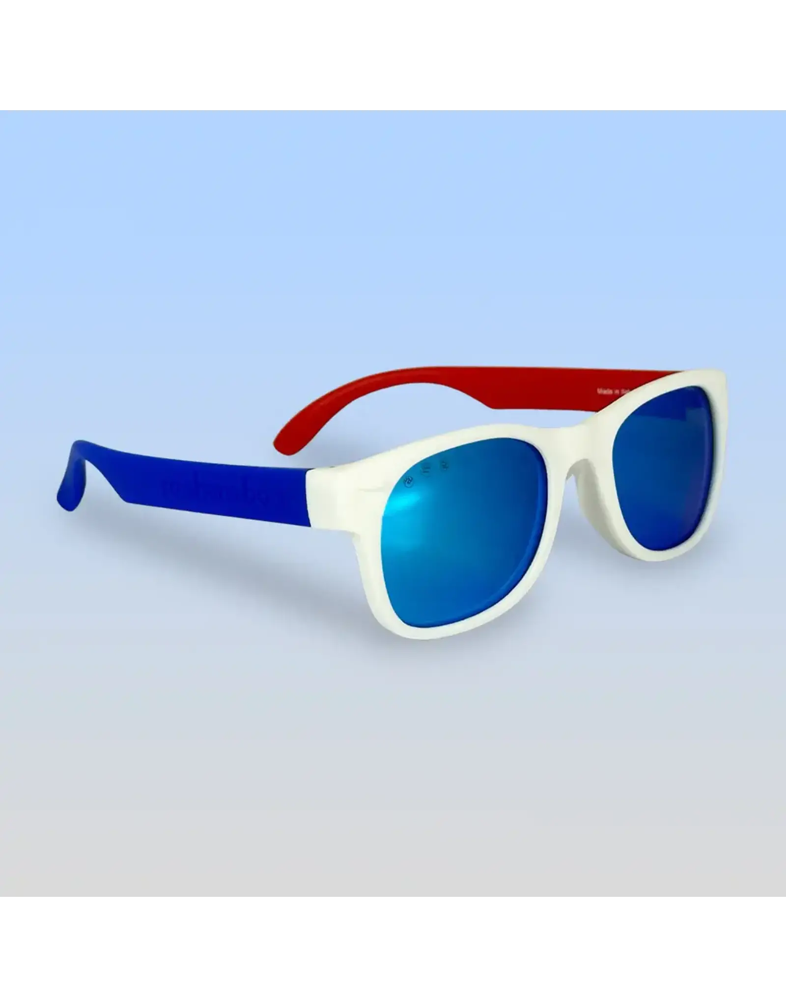 Wayfarer - Red White and Blue  with Blue  Lenses -Toddler