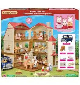 Red Roof Grand Mansion Gift Set DAMAGED AS-IS