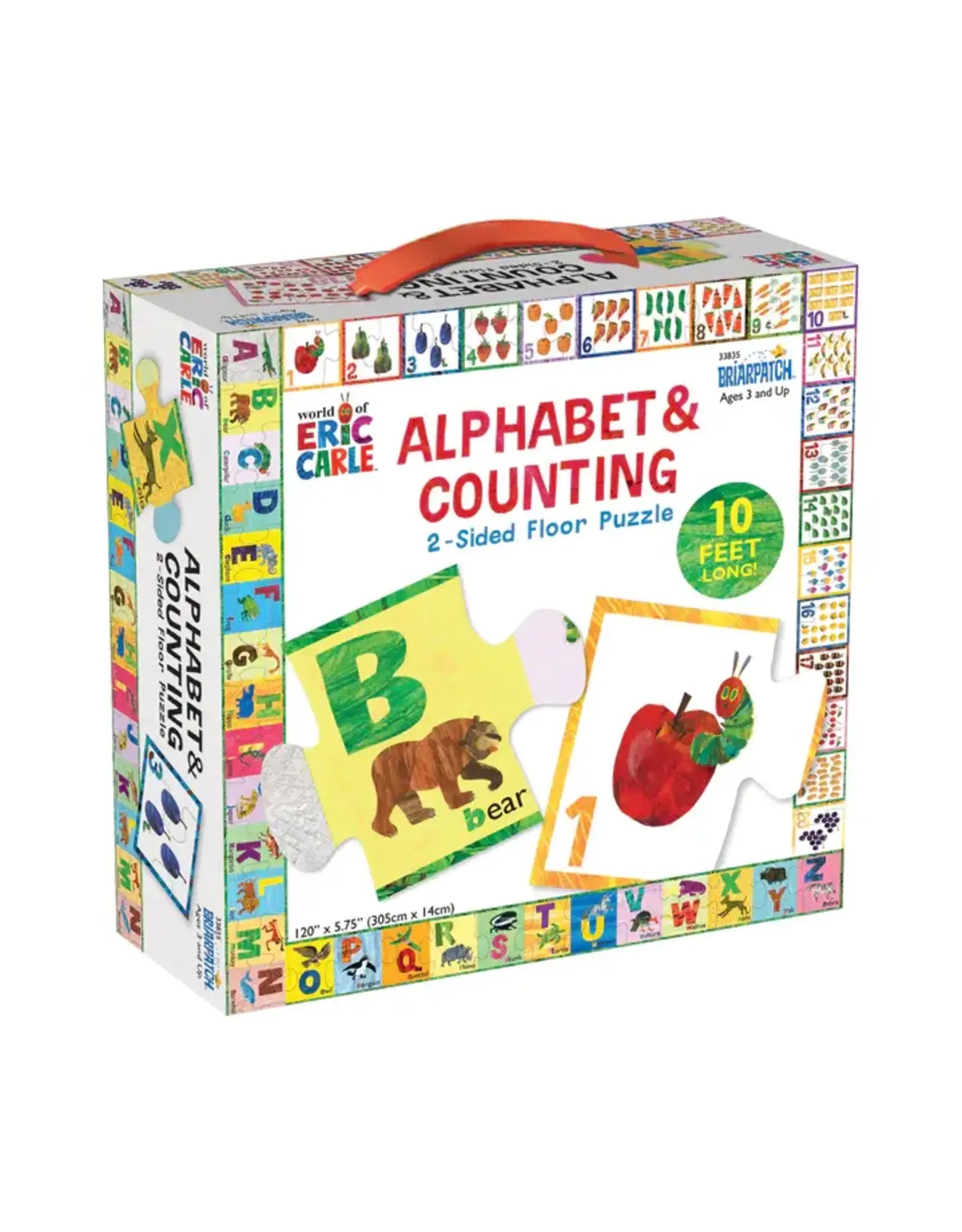 briarpatch The World of Eric Carle 2-Sided  Alphabet & Counting Floor Puzzle