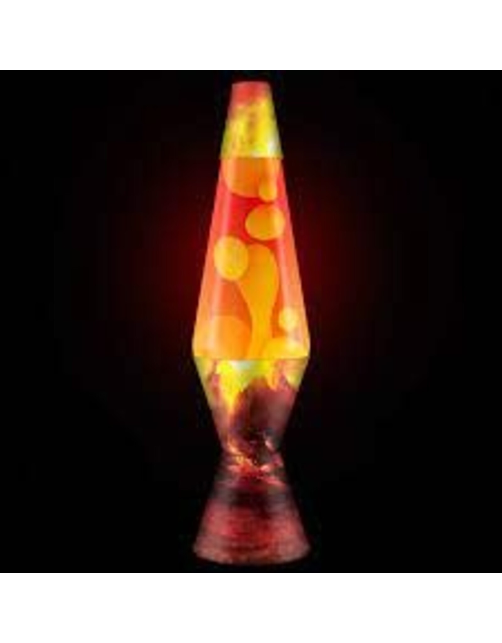 14.5" Lava Lamp Erupting Crater Yellow/Red