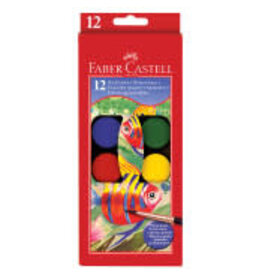 Faber-Castell 12ct Watercolor Paint Set (cakes)