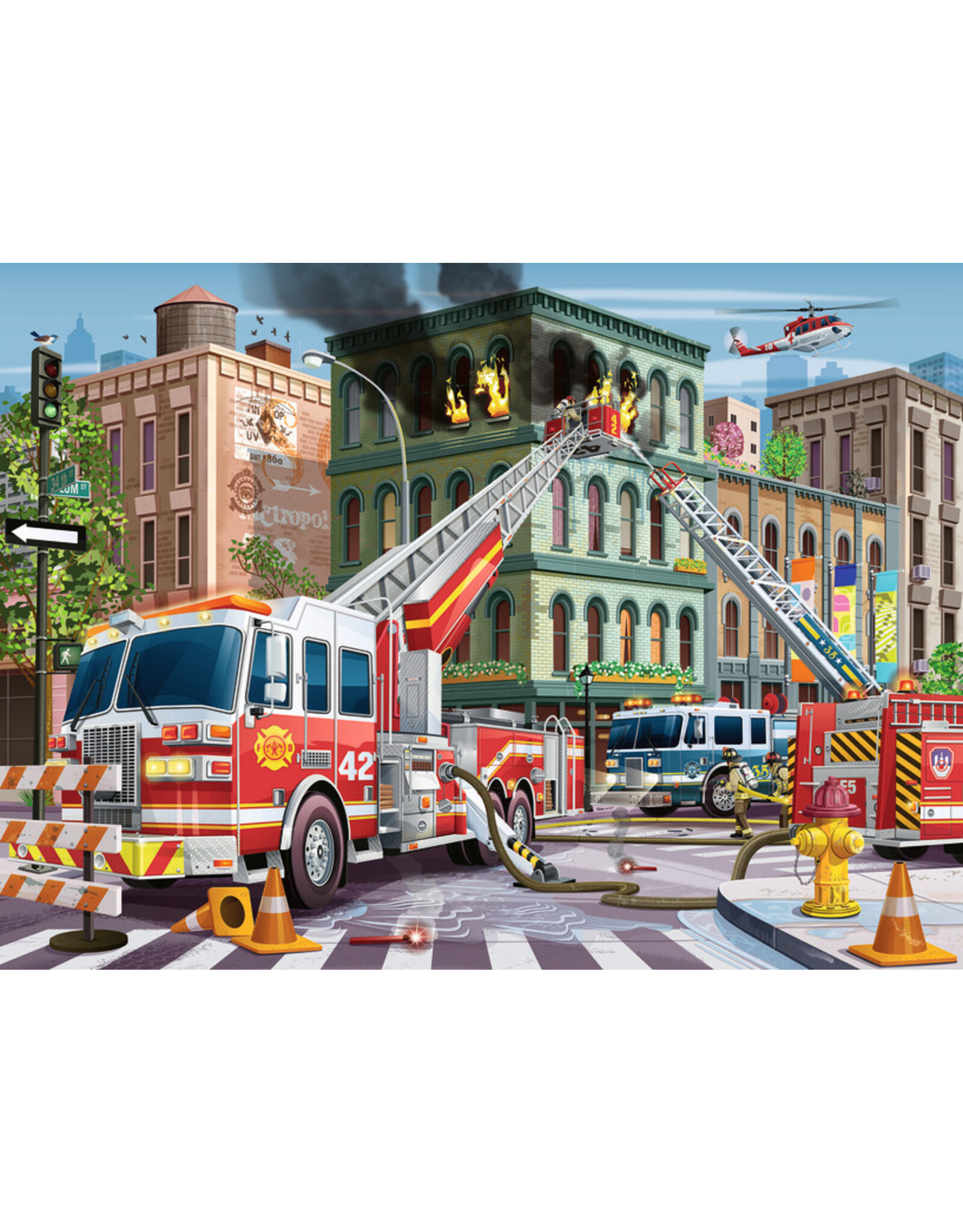 Fire Truck Rescue 100 pc Puzzle