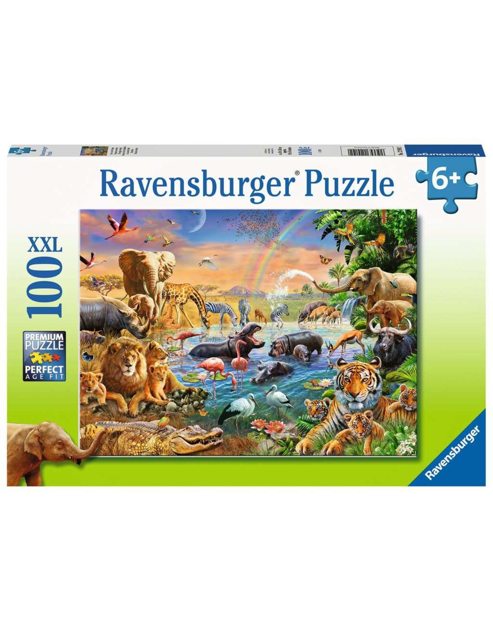 Savannah Jungle Waterhole 100 pc Puzzle