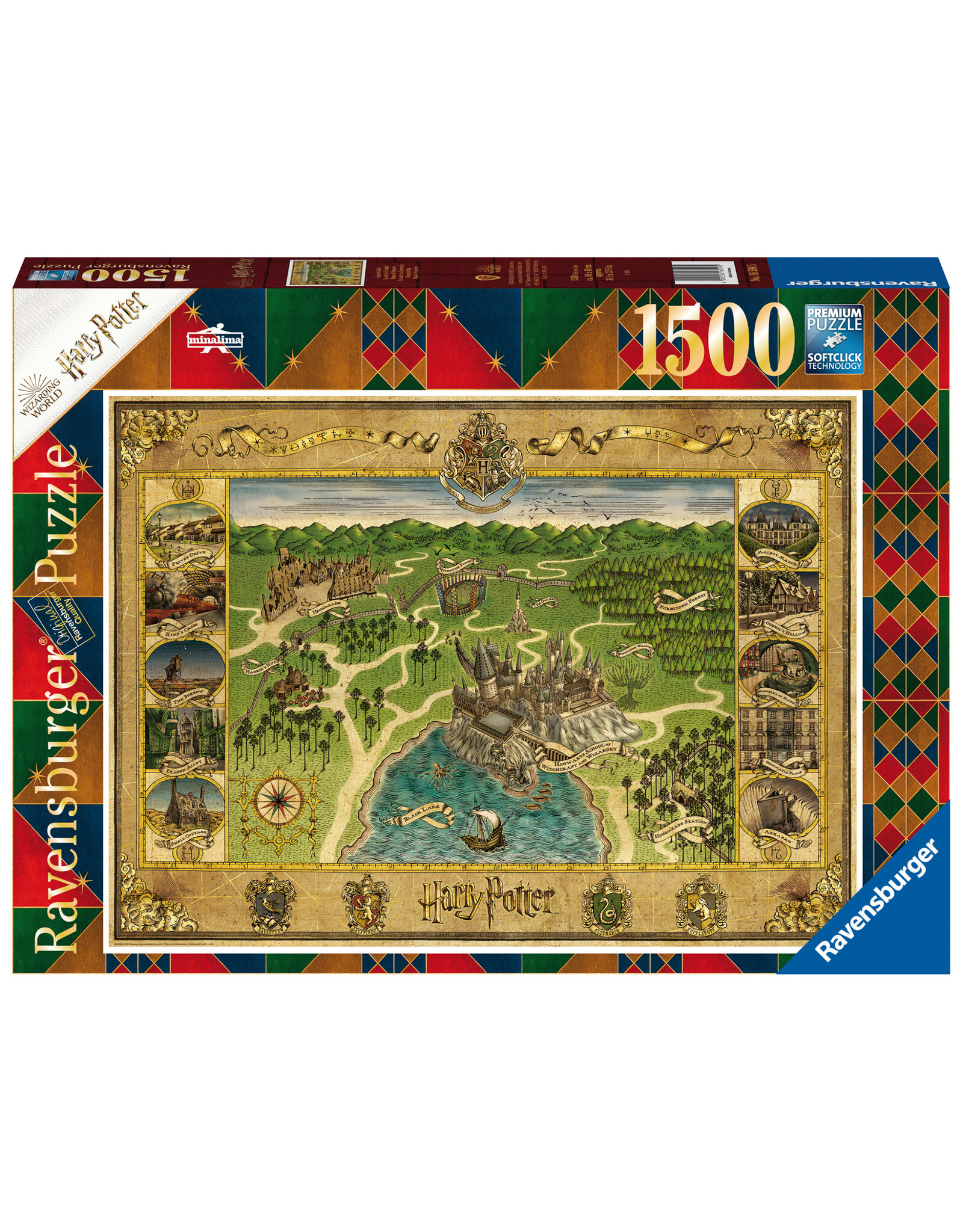 Hogwarts Map  1500 pc Puzzle