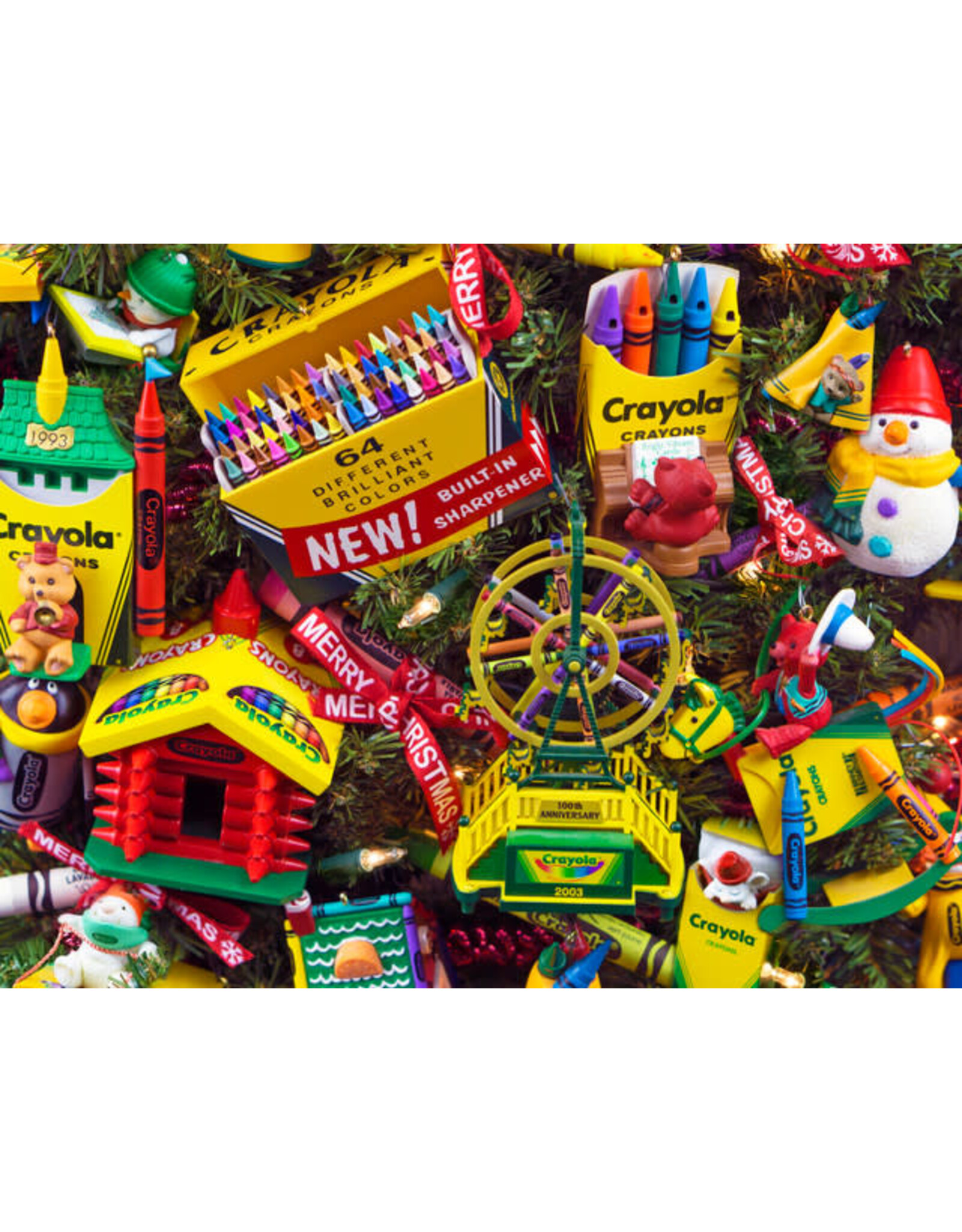 Crayola Crafty Christmas Ornaments 1000 Piece Jigsaw Puzzle