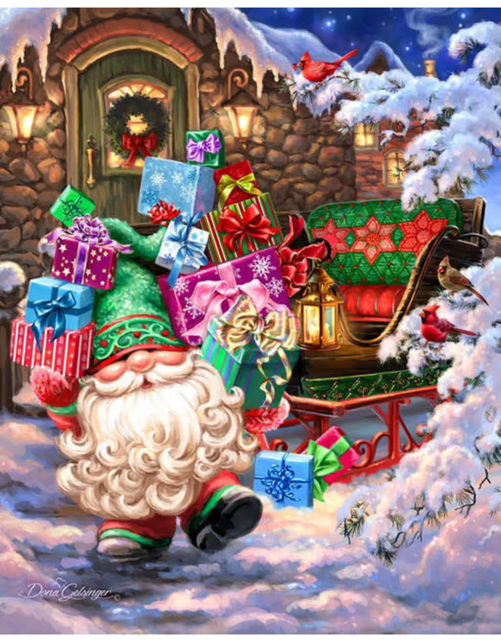 Filling the Sleigh 500 Piece Jigsaw Puzzle