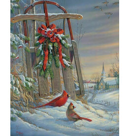 Winter Red Birds 1000 Piece Jigsaw Puzzle