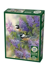 Chickadees and Lilacs 1000pc
