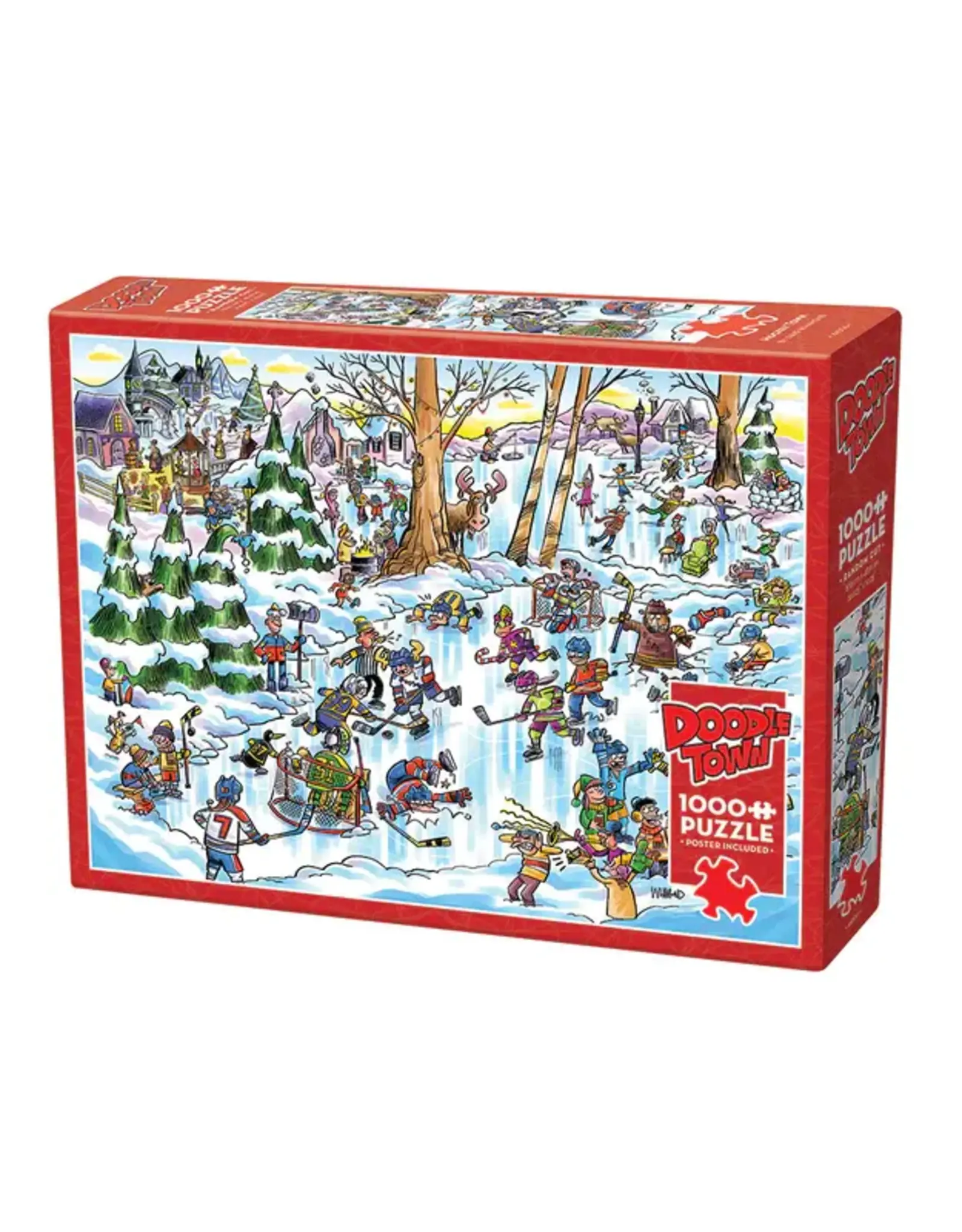 DoodleTown: Hockey Town 1000pc