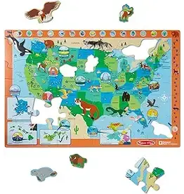 NAT'L PARKS Floor Puzzle - U.S.A. Park Map