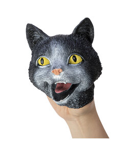 Cat Hand Puppet black